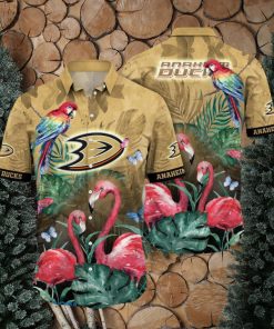 Anaheim Ducks NHL Flower Hawaiian Shirt Ideal Gift For Fans