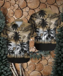 Anaheim Ducks Short Sleeve Button Up Tropical Shirt Hawaiian Shirt