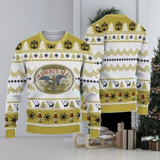 Anchor Brewing Liberty Ale Beer San Francisco Chrismas 3D Sweater