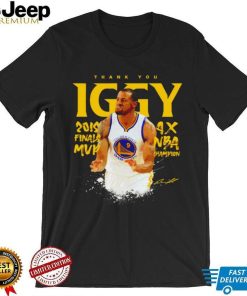 Andre Iguodala Golden State Warriors thank you Iggy 4x NBA Champion signature shirt