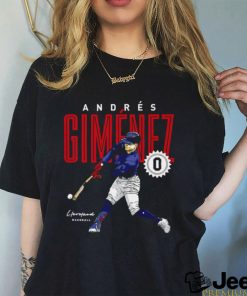 Andres Gimenez Cleveland baseball signature 2023 shirt