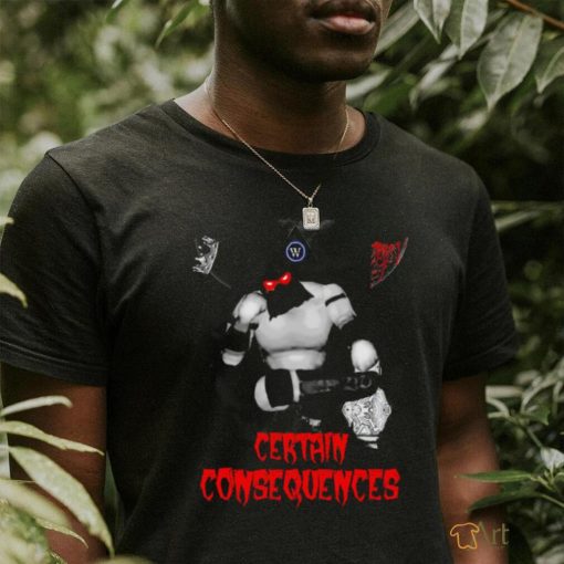 Andrew Everett W3 Certain Consequences poster shirt