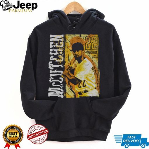 Andrew McCutchen Pittsburgh Grunge WHT Shirt