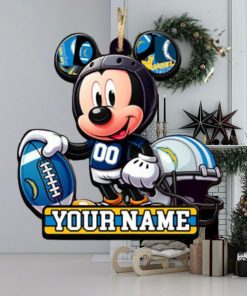 Angeles Chargers NFL Mickey Disney Christmas Ornament