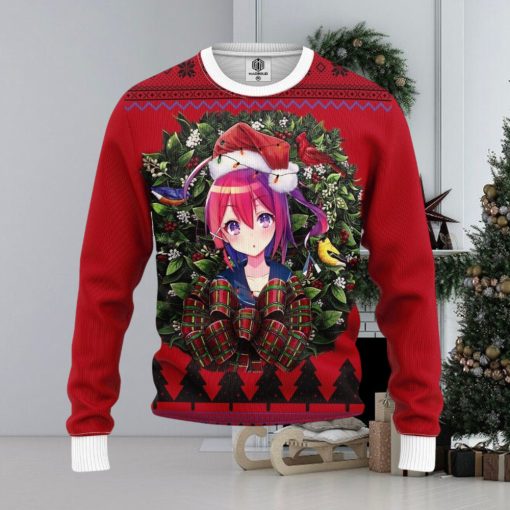 Anime Girl Ugly Christmas Sweater, Custom Sweatshirt Apparel, Custom Ugly Christmas Sweater