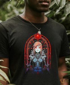 Anime Gothic Warrior girl with Red Frame shirt