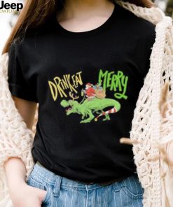 Anti Christmas Santa Claus Dinosaur Shirt