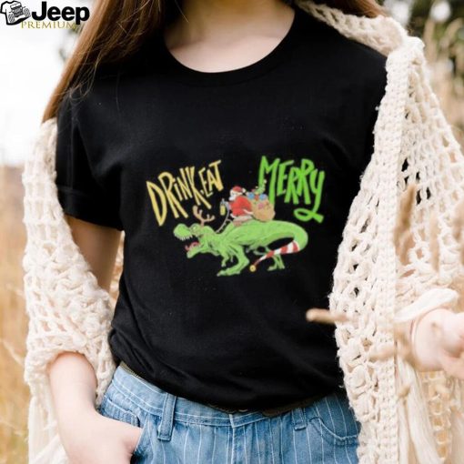 Anti Christmas Santa Claus Dinosaur Shirt