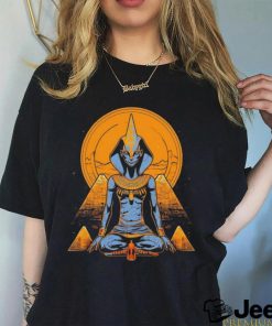 Anubis Ancient Egyptian God with Sunrise art shirt