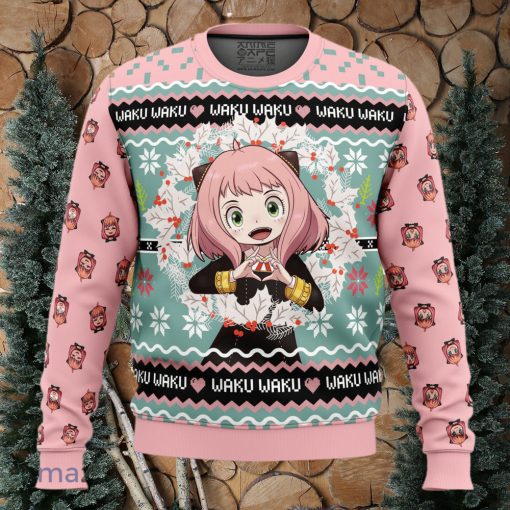 Anya Forger Waku Waku Spy x Family Ugly Christmas Sweater 3D Gift Christmas Funny