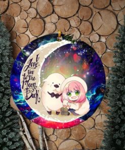 Anya Spy x Family Dog Love You To The Moon Galaxy Perfect Gift For Holiday Ornament