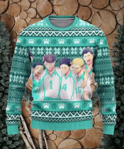 Aoba Johsai High Haikyuu Anime Xmas Women Mens Ugly Christmas Sweater