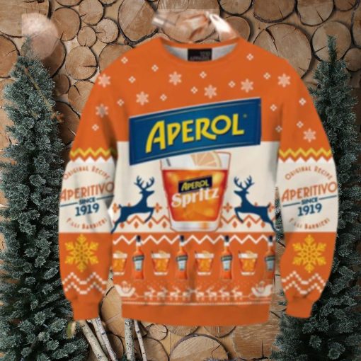 Aperol Spritz 3D Printed Christmas Sweater