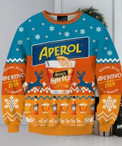 Aperol Spritz Orange Fun Ugly Christmas Sweater, Gift for Christmas Holiday