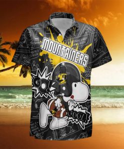 Appalachian State Mountaineers Snoopy Peanut Team Playing Football Hawaiian Shirt