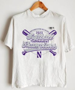 Northwestern Wildcats 2023 NCAA Big Ten Softball Conference Tournament Champions logo shirt