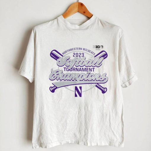 Northwestern Wildcats 2023 NCAA Big Ten Softball Conference Tournament Champions logo shirt