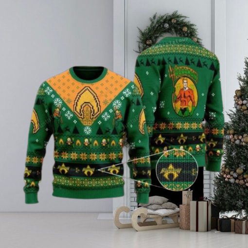 Aquaman Dc Ugly Sweater Christmas Party