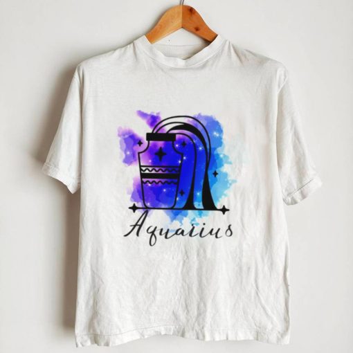 Aquarius Zodiac Watercolor Logo 2023 T Shirt