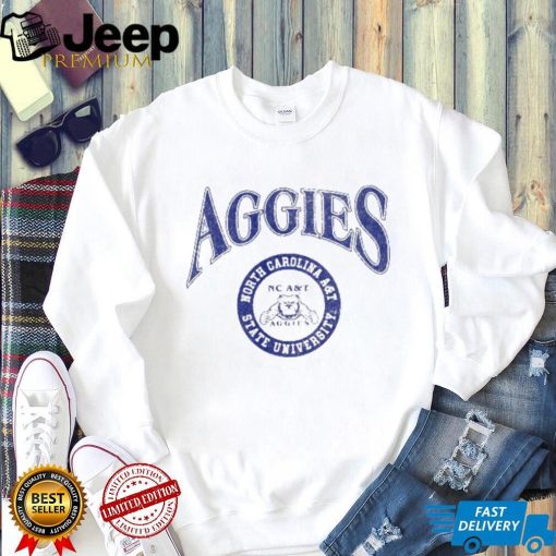 Arched Logo Lockup Slub Tee North Carolina A&T University Shirt