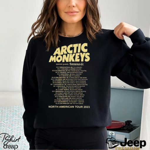 Arctic Monkeys 2023 North American Tour T Shirt Band Shirt Sweatshirt Unisex