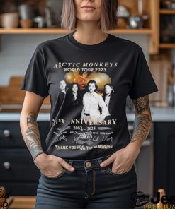 Arctic Monkeys World Tour 2023 21st Anniversary 2002 – 2023 Thank You For The Memories T Shirt