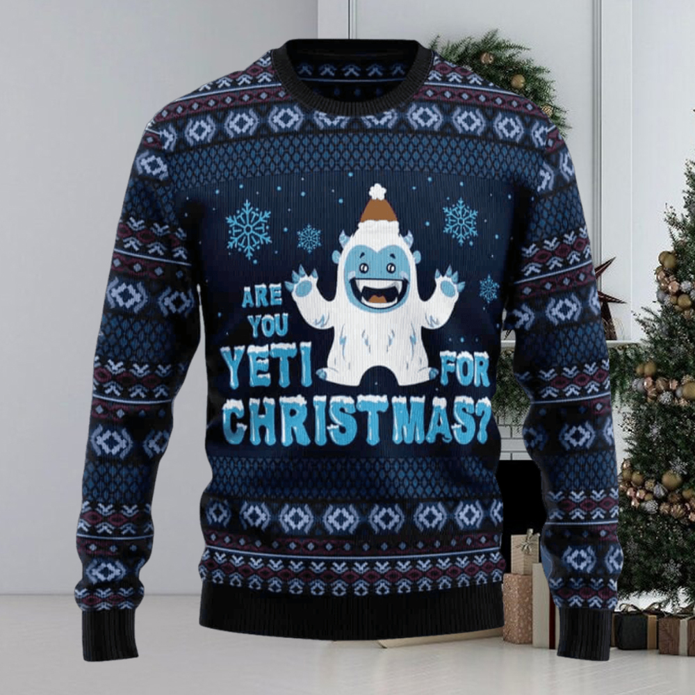 Yeti Christmas Ugly Christmas Sweater Impressive Gift For Men And