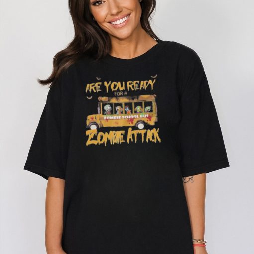 Are you ready for a zombie school bus zombie attack shirt