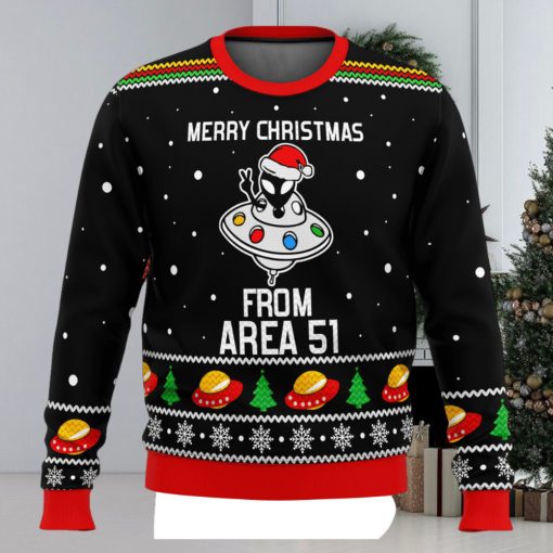 Area 51 Aliens Ugly Christmas Sweater