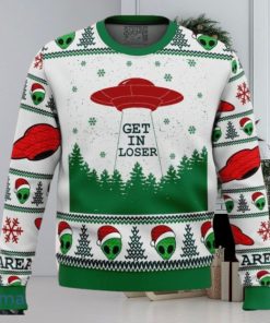 Area 51 Get in Loser Ugly Christmas Sweater Style Gift For Men Women