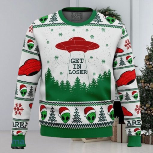 Area 51 Get in Loser Ugly Christmas Sweater Style Gift For Men Women