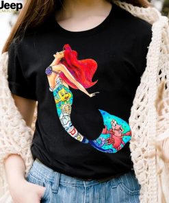 Ariel Mermaid Princess cartoon art shirt