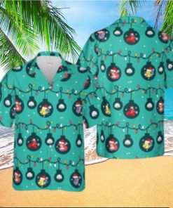 Ariel Princess Hawaiian Christmas Little Mermaid Disney Hawaii Lights Shirt