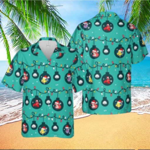 Ariel Princess Hawaiian Christmas Little Mermaid Disney Hawaii Lights Shirt