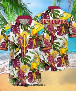 ArizoArizona State Sun Devils NCAA Flower Unisex All Over Printed Hawaiian Shirt