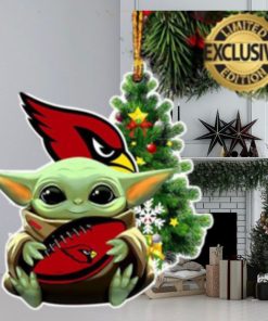 Arizona Cardinals Baby Yoda NFL Christmas Tree Decorations Ornament