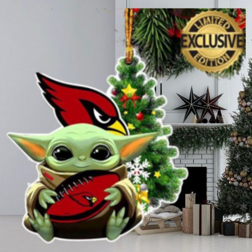 Arizona Cardinals Baby Yoda NFL Christmas Tree Decorations Ornament