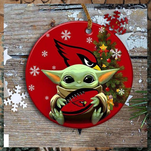 Arizona Cardinals Baby Yoda Ornament Christmas Tree Decorations NFL Gifts