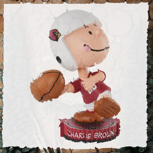 Arizona Cardinals Charlie Brown Peanuts Bighead Bobblehead Ornament