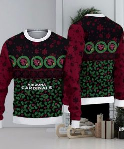 Arizona Cardinals Fans Pattern Holiday Knitted Christmas Sweater