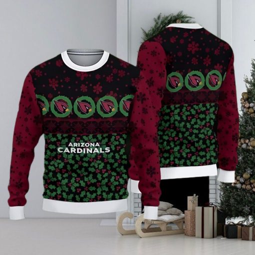 Arizona Cardinals Fans Pattern Holiday Knitted Christmas Sweater