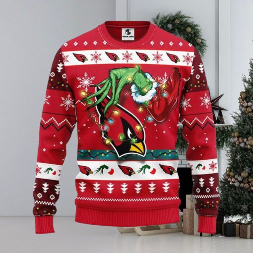 Arizona Cardinals Grinch Xmas Ugly Christmas Sweater Best Christmas Gift Ideas