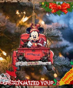 Arizona Cardinals Mickey Mouse Ornament Personalized Your Name Sport Home Decor