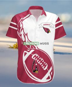 Arizona Cardinals NFL Flame Ball Hawaiian Shirt