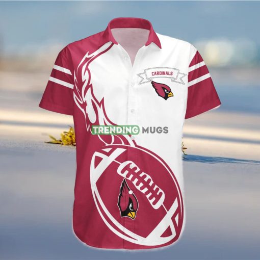 Arizona Cardinals NFL Flame Ball Hawaiian Shirt