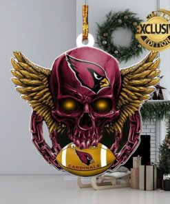 Arizona Cardinals NFL Football Skull Xmas Gifts Christmas Tree Decorations Ornament
