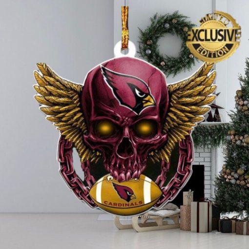 Arizona Cardinals NFL Football Skull Xmas Gifts Christmas Tree Decorations Ornament