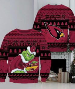 Arizona Cardinals NFL Grinch Christmas Ugly Sweater Fans Gift Funny For Men And Women