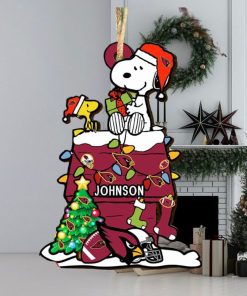 Arizona Cardinals NFL Snoopy Ornament Personalized Christmas 2023 Holidays