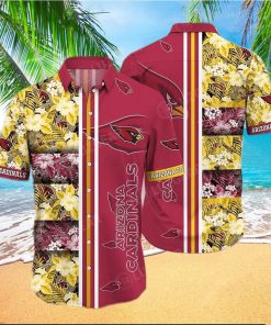 Arizona Cardinals Nfl Graphic Tropical Patterns Hawaiian Shirt 3D Printed Beach Shirt Arizona Cardinals Gifts – Family Gift Ideas That Everyone Will Enjoy